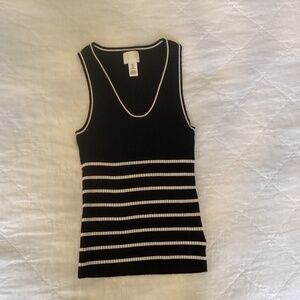 H&M sleeveless sweater knit top NWOT